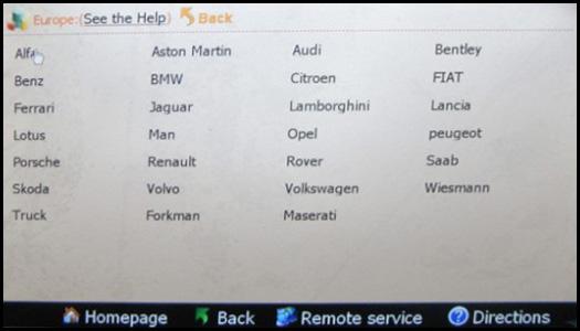 Digimaster 3 supportted European car list Digimaster 3 supportted European car list