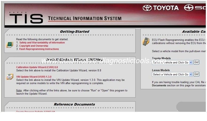 Toyota ECU Flash Reprogramming DVD, Automotive Diagnostic Software