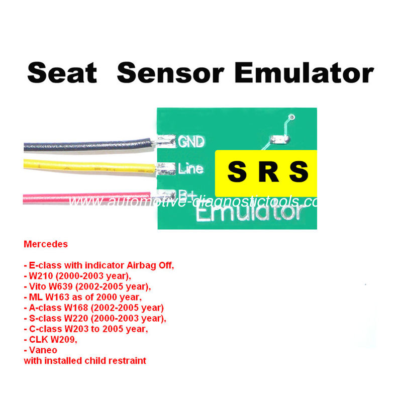 SRS3 Mercedes Seat Sensor Emulator with Indicator Airbag Off , Car Repair Troubleshooting