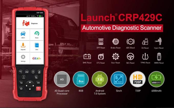 LAUNCH X431 CRP429C Launch X431 Scanner for Engine/ABS/SRS/AT+11 Service 0