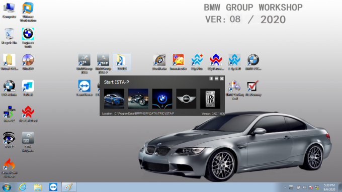 2020 BMW ICOM Diagnostic Software ISTA-D 4.24.13 ISTA-P 3.67.1.0 Support W7 System With Diagnostic and Programming 5