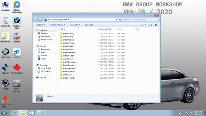 2020 BMW ICOM Diagnostic Software ISTA-D 4.24.13 ISTA-P 3.67.1.0 Support W7 System With Diagnostic and Programming 6