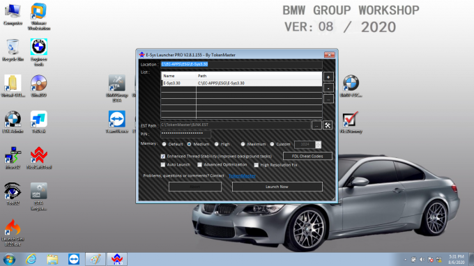 2020 BMW ICOM Diagnostic Software ISTA-D 4.24.13 ISTA-P 3.67.1.0 Support W7 System With Diagnostic and Programming 7