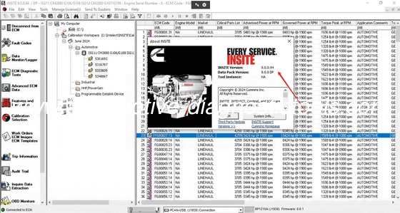 Good price Newest CUMMINS INSITE V9.0.0 PRO 2024.04 Electronic Service Cummins Truck Diagnostic Software online