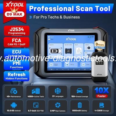 Good price 2025 XTOOL D9 MAX universal  Diagnostic Scanner With J2534 Topology Mapping, ECU Coding, FCA/ online