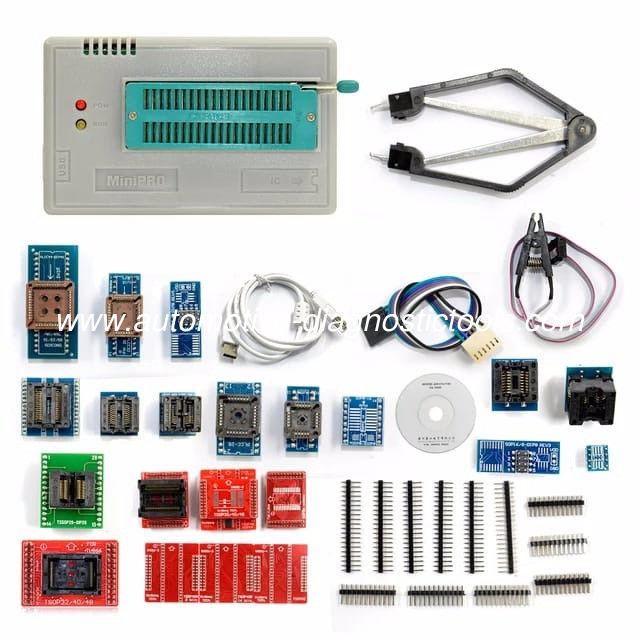 Newest V6.5 Mini Pro TL866II PLUS Full Set Auto ECU Programmer With 21pcs Socket Adapters