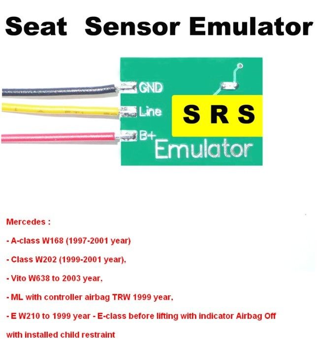 SRS6 Mercedes Seat Sensor Emulator , Car Repair Troubleshooting for Mercedes Benz