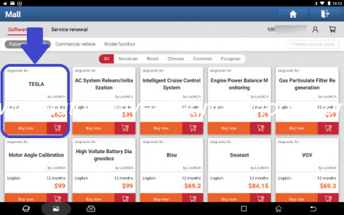 Good price LAUNCH TESLA Software License online