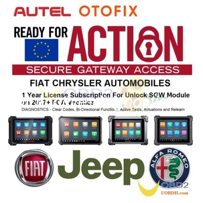 Good price [Online Activation] Autel European FCA Chrysler Fiat Alfa SGW Security Gateway Unlock Service for Autel /OTOFIX Tools online