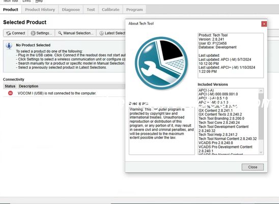 Good price 2025 for Vo-lvo Premium Tech Tool PTT2.8.241 Software+ACPI+Devtool For VOCOM/VOCOM II online