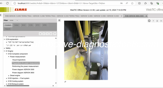 Good price 2025/3 CLAAS WEBTIC OFFLINE Repair Manuals And Service Information online