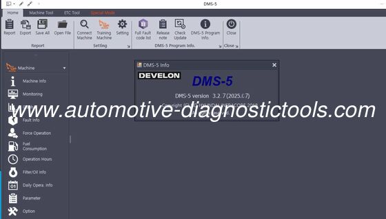 Good price 【2025.08】 DOOSAN (DEVELON) DMS 5 -3.2.8 Diagnostic Software online